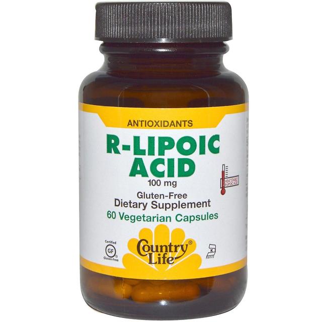 Country Life Vita di campagna, acido R-Lipoico, 100 mg, 60 capsule vegetariane on Productcaster.