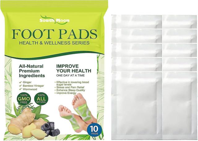 Snxijv Ginger Foot Pads for Better Sleep, Detox Foot Patches, Bamboo Vinegar Herbal Foot Pads for Pain Relief, Natural Herbs Deep Cleansing Foot Pa... on Productcaster.