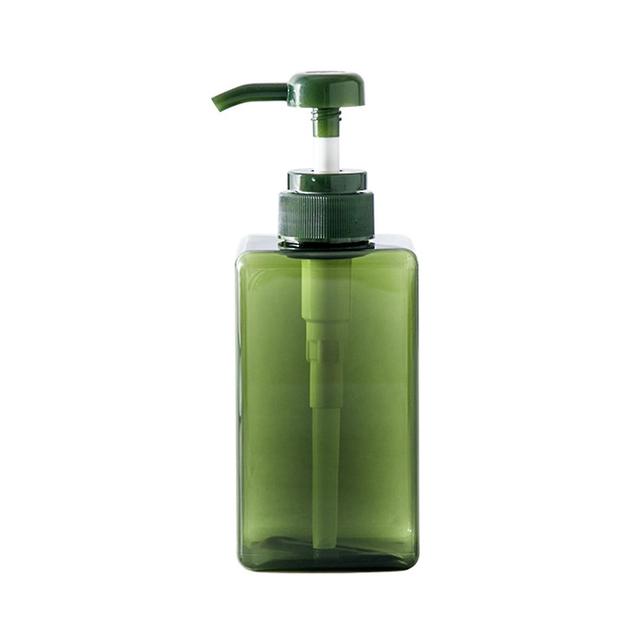 Wilitto 100/250/450ml Press Type Empty Transparent Multiple Capacities Lotion Bottle Shampoo Refillable Storage Bottle Green 100ML on Productcaster.