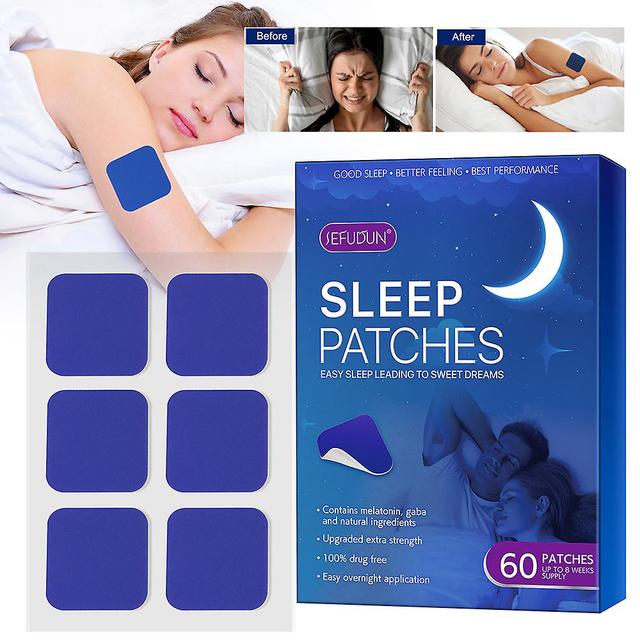 Sevenprin 60 Patches/Box Auxiliary Deep Sleep Aid Sleep Patches For Improved Sleep Quality,Sustained Release Relax Decline Anxious on Productcaster.