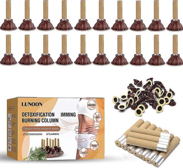 Moxibustion Gathering Energy & Detoxification Slimming Burning Column, Moxa Sticks 20Pcs on Productcaster.