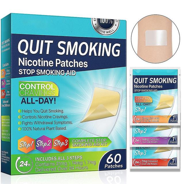 Guoguo Anti-Smoke Patch with Plant Extract Portable Quit Smokings Stickers for Smokings Cessation 3 in 1 on Productcaster.