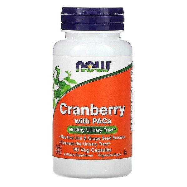 NOW Foods Agora Alimentos, Cranberry com PACs, 90 Cápsulas Veg on Productcaster.