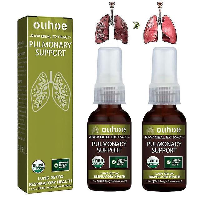 2pcs Lung Detox Cleanse Mist Powerful Lung Support Natural Plant Extracts Care Essence Spray on Productcaster.