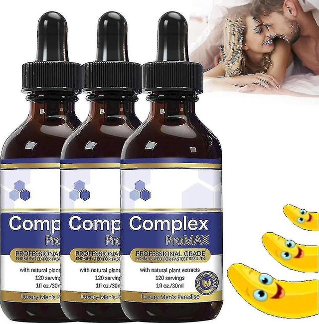 Complex Pro Max Drops For Men, Men's Paradise Potent Drops Max, Secret Drop For Men, Secret Happy Drop For Men, Big Man Drop Mengying 3pcs on Productcaster.