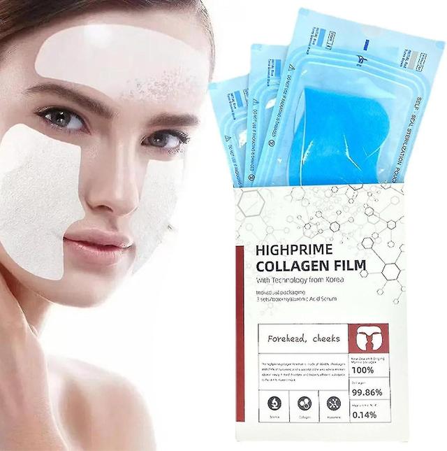 Highprime Collagen Film, Soluble Collagens Mask Collagen Skincare, Skin Firming Collagens Supplements Face Mask Reduce Fine Lines 2 Pack - 6 Set on Productcaster.