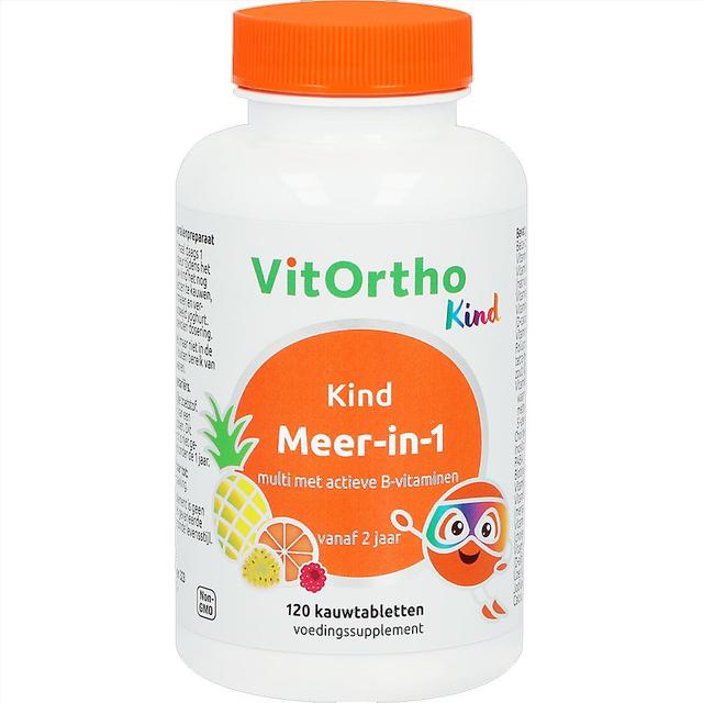 Meer-in-1 Kind (60 kauwtabs) - VitOrtho on Productcaster.