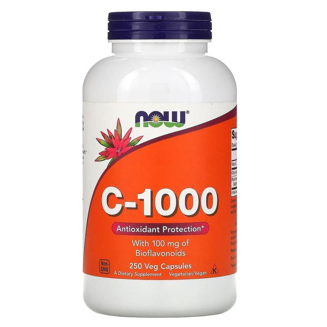 NOW Foods, C-1000, With 100 mg of Bioflavonoids, 250 Veg Capsules on Productcaster.