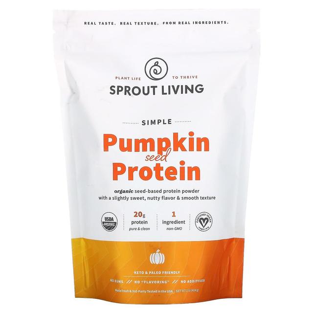 Sprout Living, Simple Pumpkin Seed Protein, 1 lb (454 g) on Productcaster.