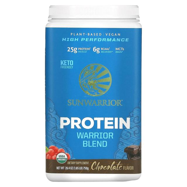 Sunwarrior, Warrior Blend Protein, Chocolate, 1,65 lb (750 g) on Productcaster.