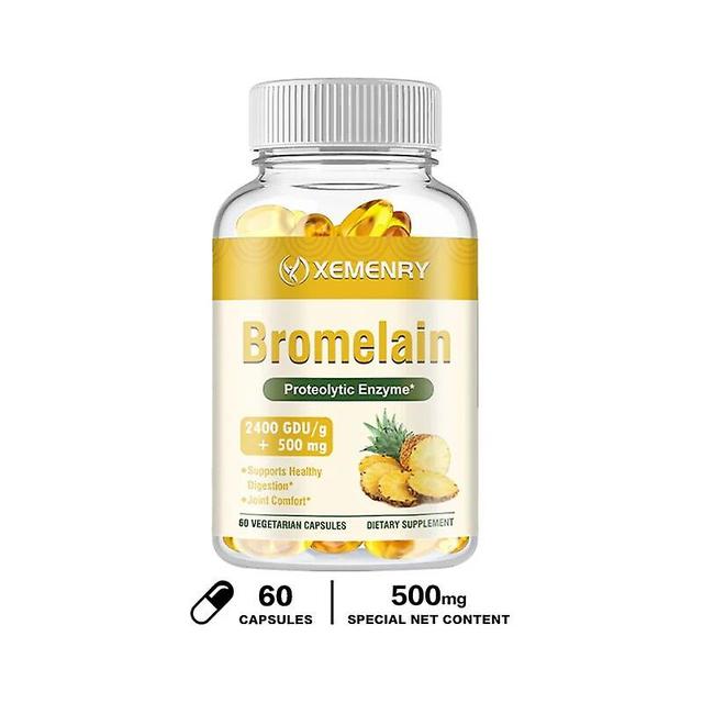 Vorallme Organic Bromelain Supplement, Imported From The United States 60 Capsules on Productcaster.