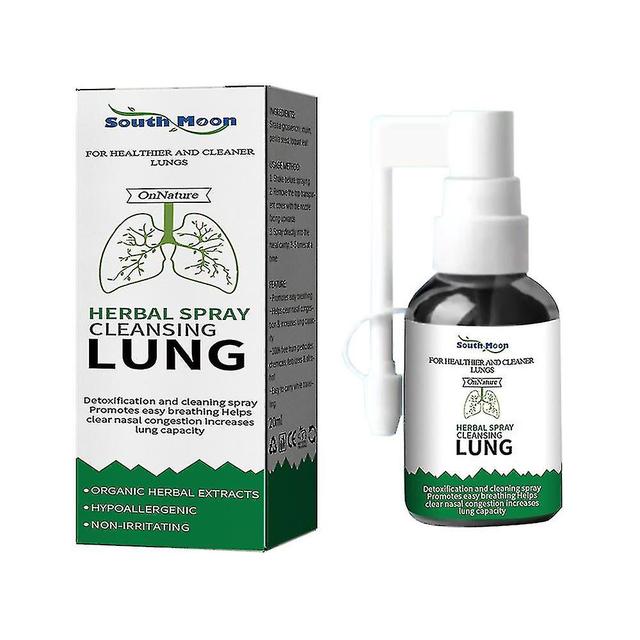 Herbal Spray Limpeza Pulmão Aliviar Dor de Garganta Inflamação Nariz Desconforto Não Irritante Nasal Body Care Spray on Productcaster.