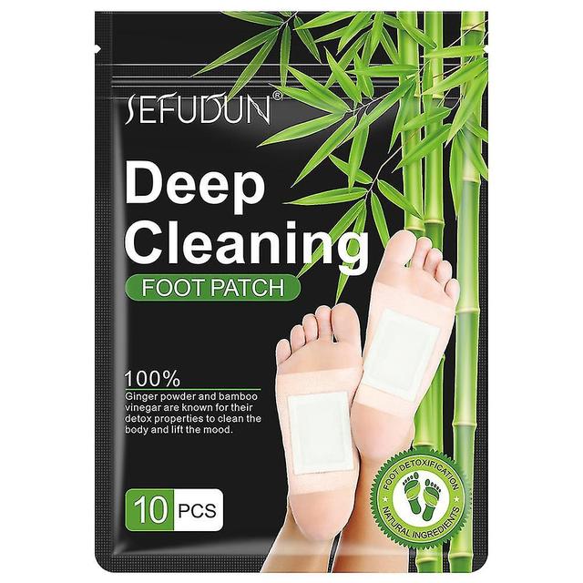 100PCS Detox Patchs De Pieds Coussinets Toxines Corporelles Pieds Minceur Nettoyage En Profondeur À Base de Plantes 10 PCS 1 Bag on Productcaster.