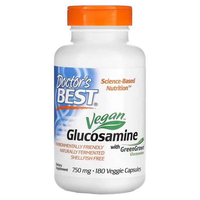 Doctor's Best, Vegan Glucosamine with GreenGrown Glucosamine, 750 mg, 180 Veggie Capsules on Productcaster.