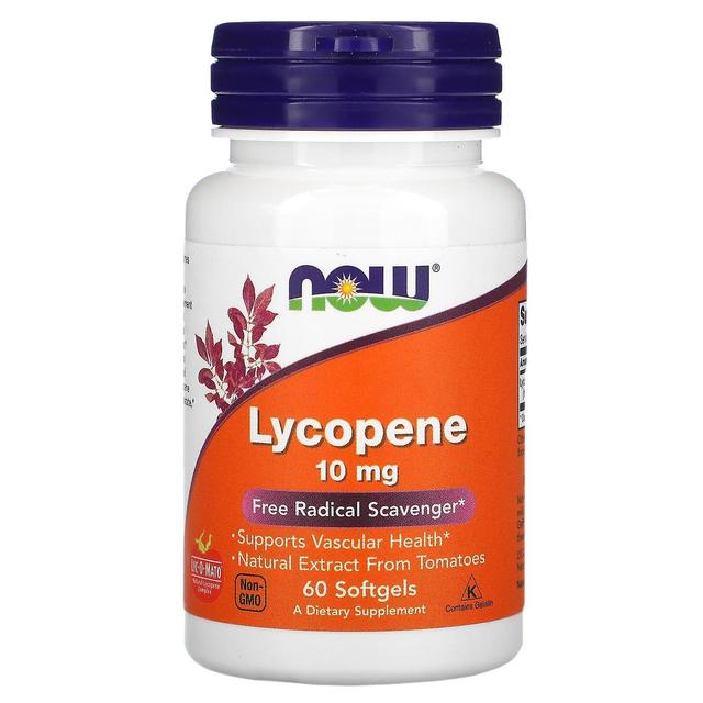 NOW Foods, Lycopene, 10 mg, 60 Softgels on Productcaster.