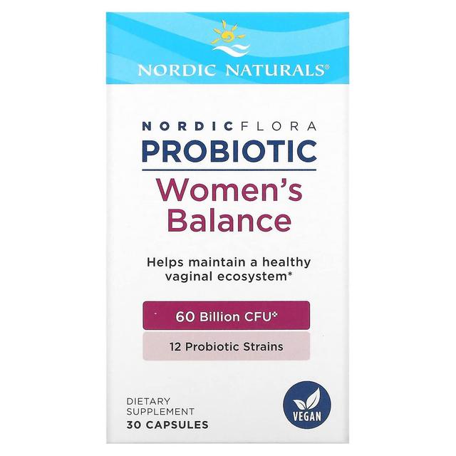 Nordic Naturals, Nordic Flora Probiotic, Women's Balance, 60 Billion CFU, 30 Capsules on Productcaster.