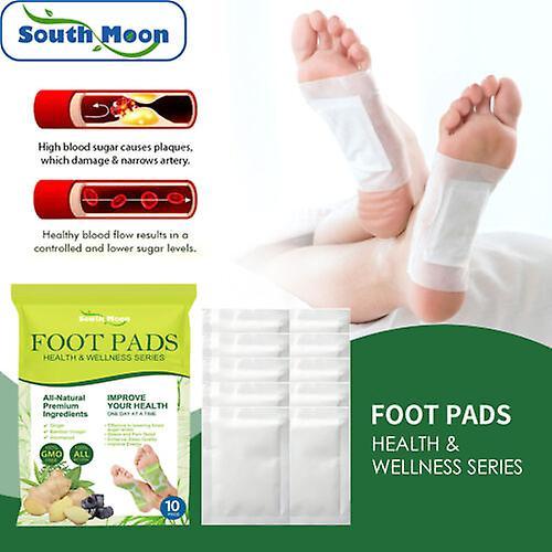 Szdkv 70pcs Natural Herbal Detox Foot Patches Pads Body Toxins Feet Slimming Deep-Cleansing Réduire la glycémie Coussinets plantaires 30Pcs on Productcaster.