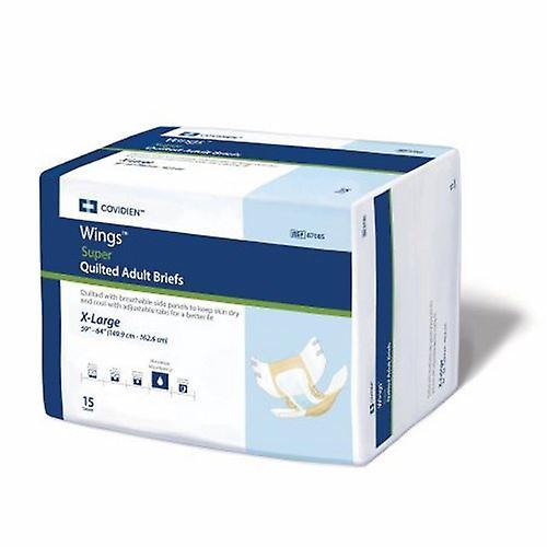 Cardinal Unisexe Incontinence adulte Ailes Brief Wings Super Tab Fermeture X-Large Absorbant lourd jetable, compte de 60 (paquet de 1) on Productcaster.