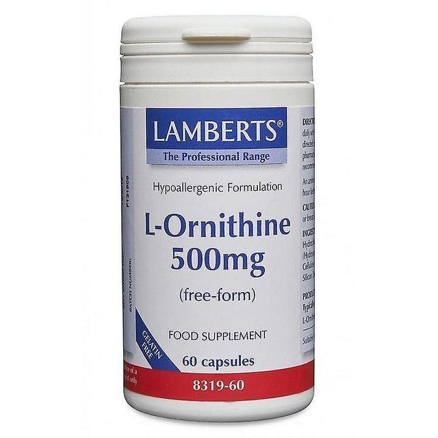 Lamberts L-Ornithine 500mg caps 60 (8319-60) on Productcaster.