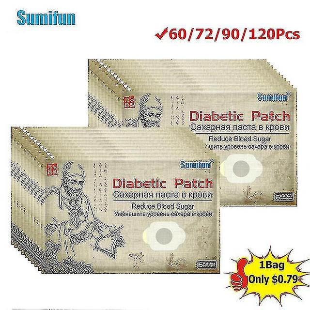 60-120 stuks Diabetische Patch Chinese Natuurlijke Kruiden Navel Sticker Bloedglucose Lagere Bloedsuikerspiegel Lichaamsverzorging Gips Maat 72 stu... on Productcaster.