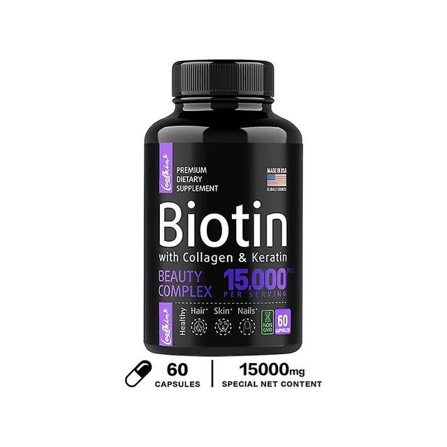 Vorallme Hair Skin & Nails Vitamins - Biotin Collagen Keratin Capsules 60 Capsules on Productcaster.