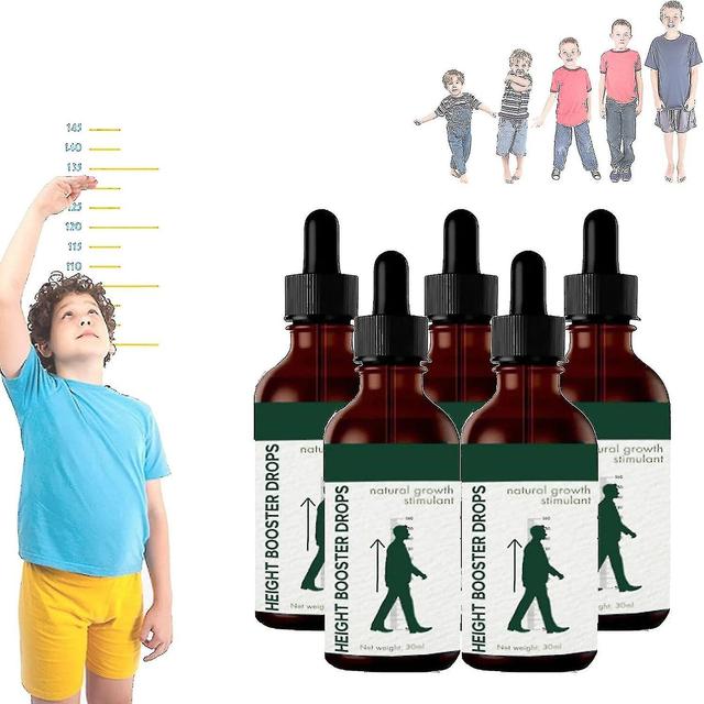 Height Boosting Drops - Natural Growth Stimulant for Adolescent Bone Growth | Peak Height Booster Massage Oil 5pcs -30ml on Productcaster.