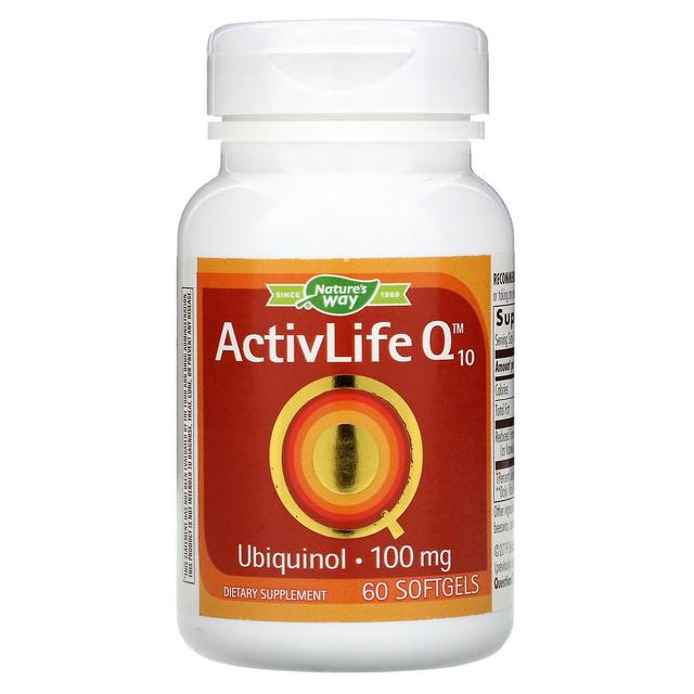 Nature's Way Luonnon tapa, ActivLife Q10, 100 mg, 60 Softgels on Productcaster.