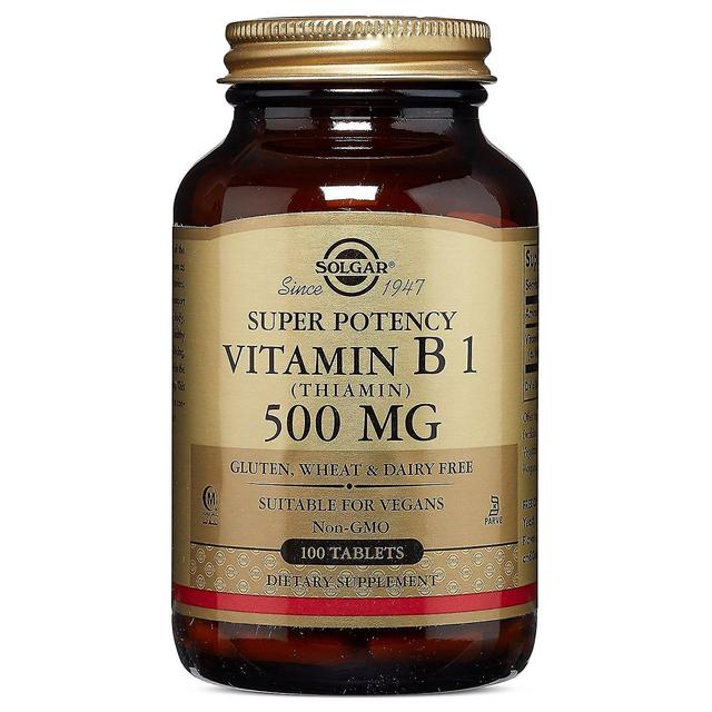 Solgar Vitamin B1 (Thiamin) 500 mg Tablets, 100 High Quality on Productcaster.