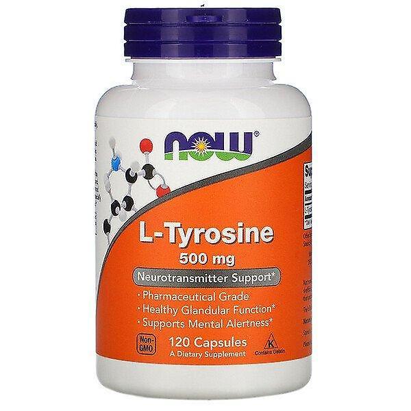 NOW Foods Maintenant Aliments, L-Tyrosine, 500 mg, 120 Capsules on Productcaster.