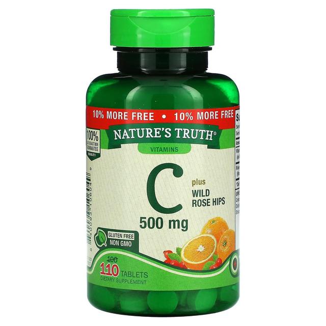 Nature's Truth Naturens sanning, C-vitamin plus vilda nypon, 500 mg, 110 tabletter on Productcaster.