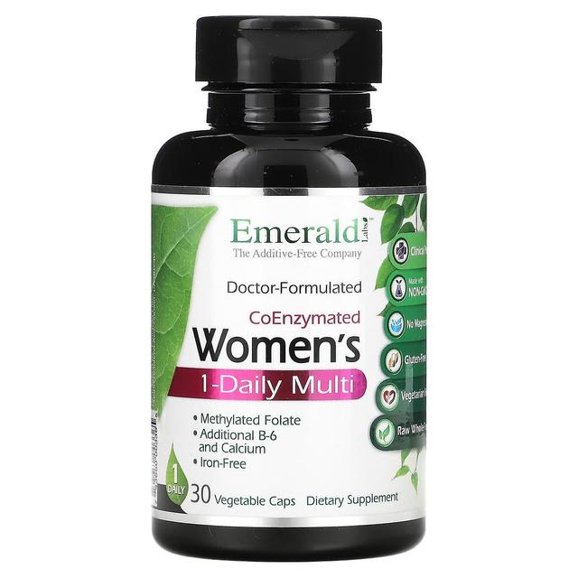 Emerald Laboratories, CoEnzymated Women's 1-Daily Multi, 30 Vegetable Caps on Productcaster.