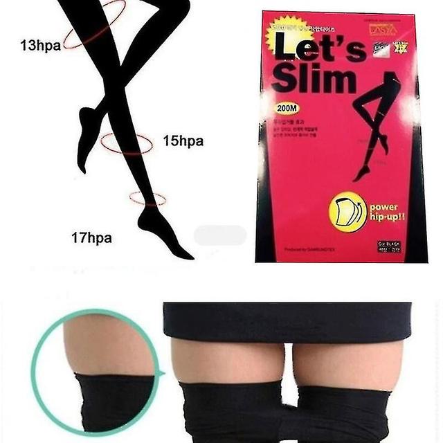 1pair Varicose Veins Compression Burn Fat Super Thin Sleeping Overnight Slimming Black on Productcaster.