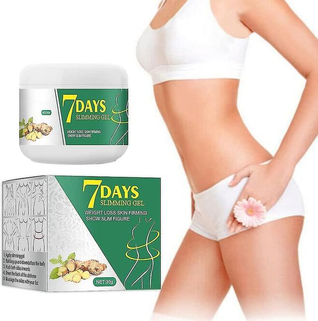 Belly Fat Burning Quick Cream, Organic Mustard Ointment Against Cellulite, Ginger Fat Burning Cream, 2Pcs on Productcaster.