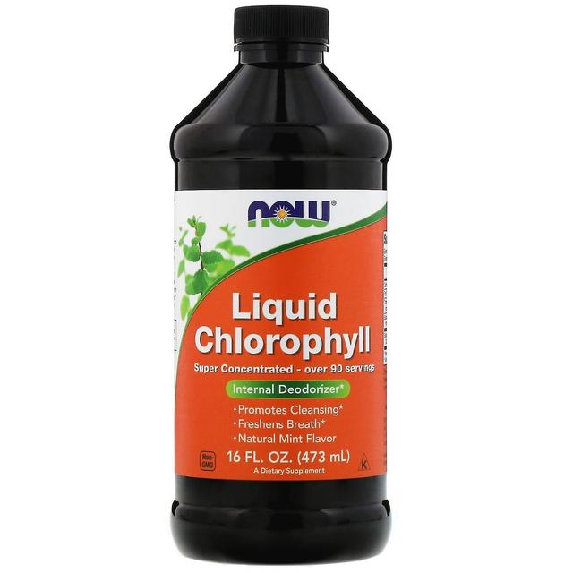 Now Foods, Liquid Chlorophyll, Mint Flavor, 16 fl oz (473 ml) on Productcaster.