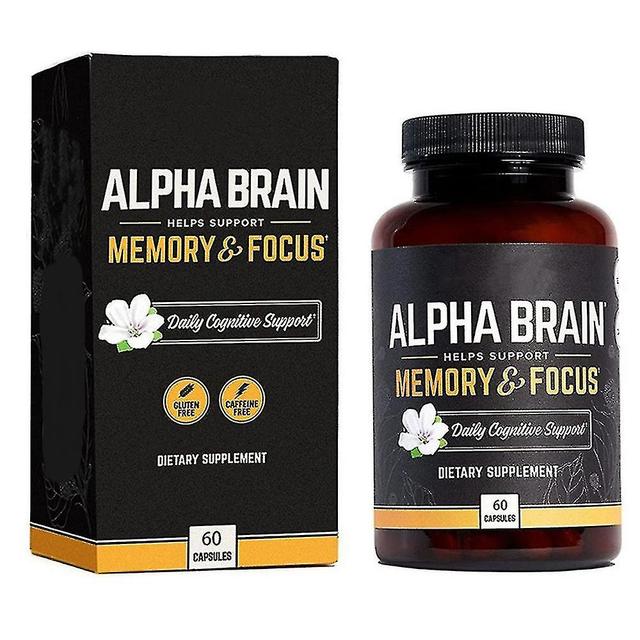 Alpha Brain Memory Focus Kapseln Kognitive Ergänzung Männer und Frauen Nootropikum 2025-Superior 1pc on Productcaster.