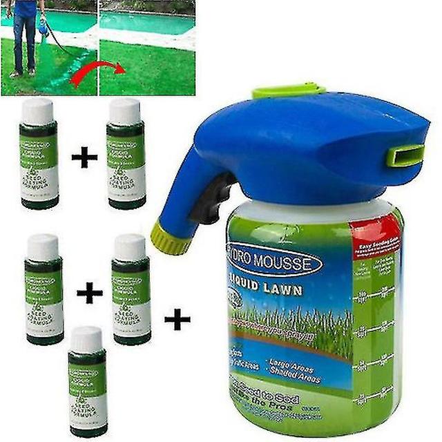 Nový 2023 Lawn Sprayer Seed Liquid Hydro Seeding System Pena Starostlivosť o trávu pre domácnosť 1 Bottle 5 Liquid on Productcaster.