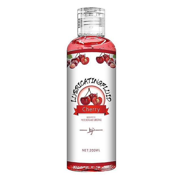 200 ml frugtsmaget humant smøremiddel bærbart vandopløseligt smøreolie fugtgivende vaginal Cherry Flavor on Productcaster.