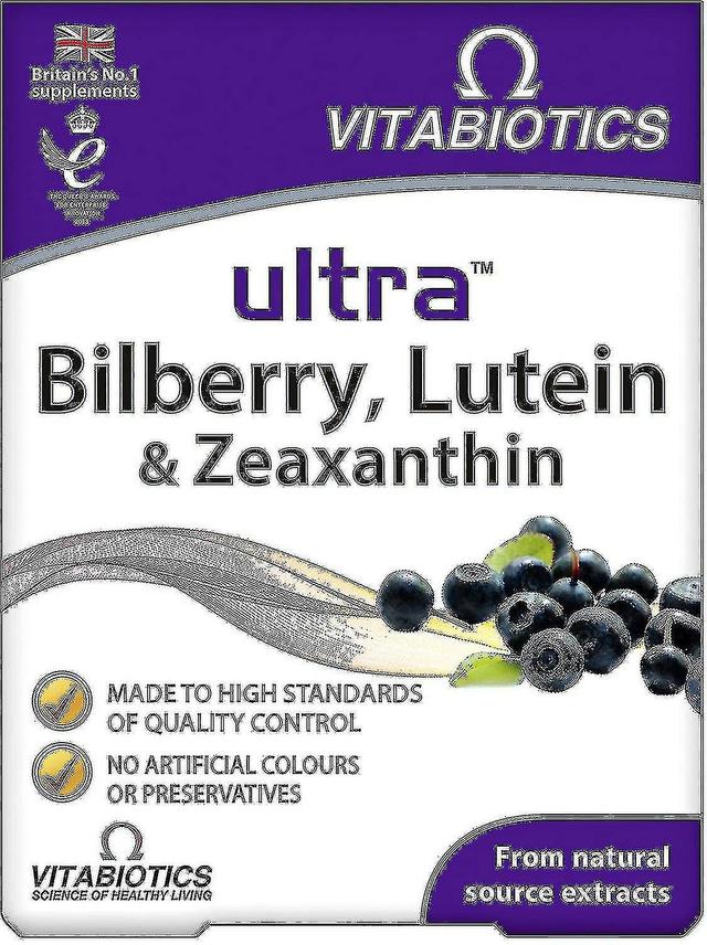 Vitabiotics Vitabiootit Ultra Lutein Mustikka & Zeaxanthin, 30 Tablettia on Productcaster.