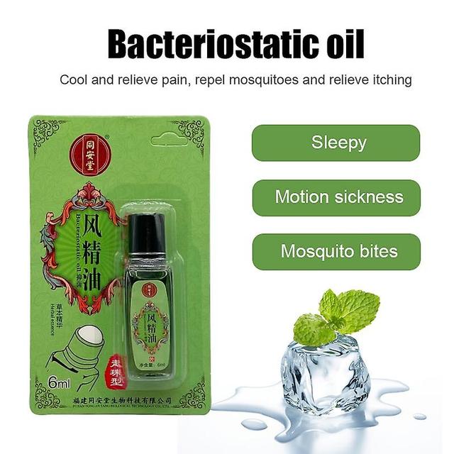 Fsu 6ml Wind Oil Essence Roll-on Type For Mosquito Bites Headache Dizziness Stomachache Refreshing Oil Chinese Herb Medicine on Productcaster.