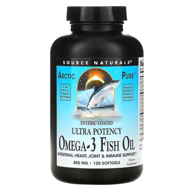 Source Naturals, Arctic Pure, Ultra Potency, Omega-3 Fish Oil, 850 mg, 120 Softgels on Productcaster.