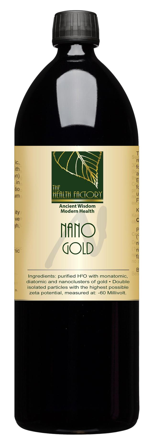 The Health Factory Die Gesundheitsfabrik Nano Gold 1litre on Productcaster.