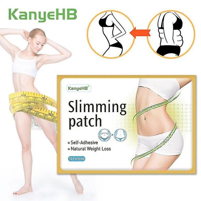 Lequeen 30/10pcs Slimming Patch Body Fat Burning Stickers Body Belly Detox Lose Weight Modification 10pcs yellow on Productcaster.