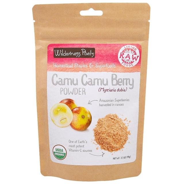 Wilderness Poets Poetas da Selva, Living Raw Foods, Camu Camu Berry Powder, 3,5 oz (99 g) on Productcaster.