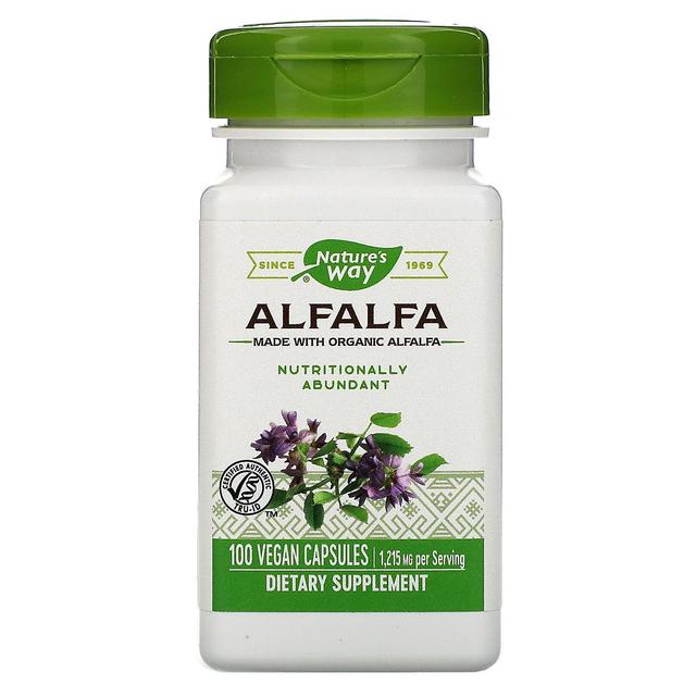 Nature's Way, Alfalfa, 1,215 mg, 100 Vegan Capsules on Productcaster.