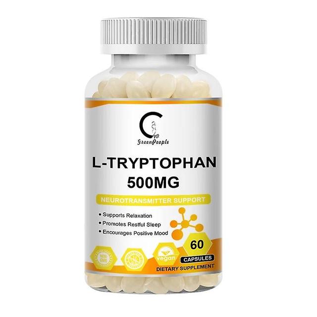 L-Tryptophan Capsule Antidepressant Adjusting emotions Nervous System Care Help Sleep Pill Anti-PellagraTIB TIB . 60pcs on Productcaster.