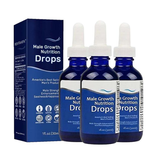 3x REVITAHEPA Male Growth Nutrition Tropfen, Blue Direction Benefit Tropfen für Männer on Productcaster.