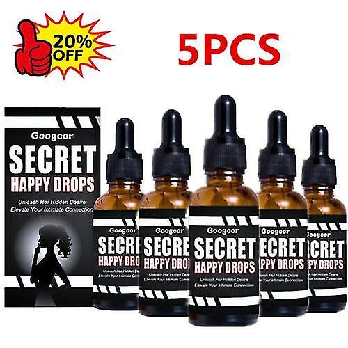 5Pcs Secret Happy Drops, PleasurePeak Oral-Drops, Happy Hormones Drops for Women on Productcaster.