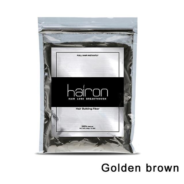 Hair Building Fiber Powder Plant Fiber Hair Dense Powder Building Formulation Golden Brown on Productcaster.