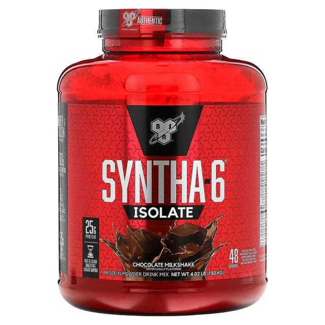 BSN, Syntha-6 Isolat, Proteinpulver Dryck Mix, Choklad milkshake, 4.02 lb (1.82 kg) on Productcaster.