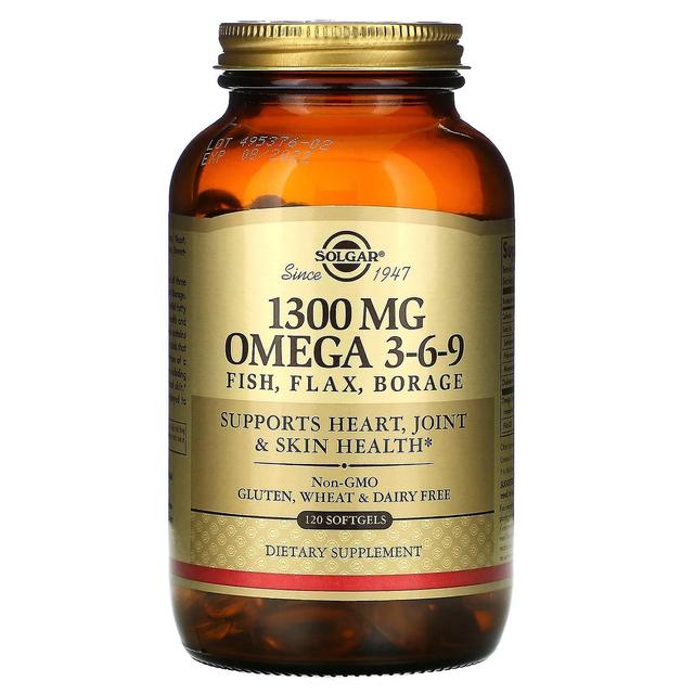 Solgar, Omega 3-6-9, 1.300 mg, 120 Softgels on Productcaster.